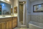 Master Bath en suite Main Level with Walk-in Shower