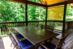 Covered Porch with Dining Area