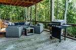 Covered Patio Seating w/Propane Grill