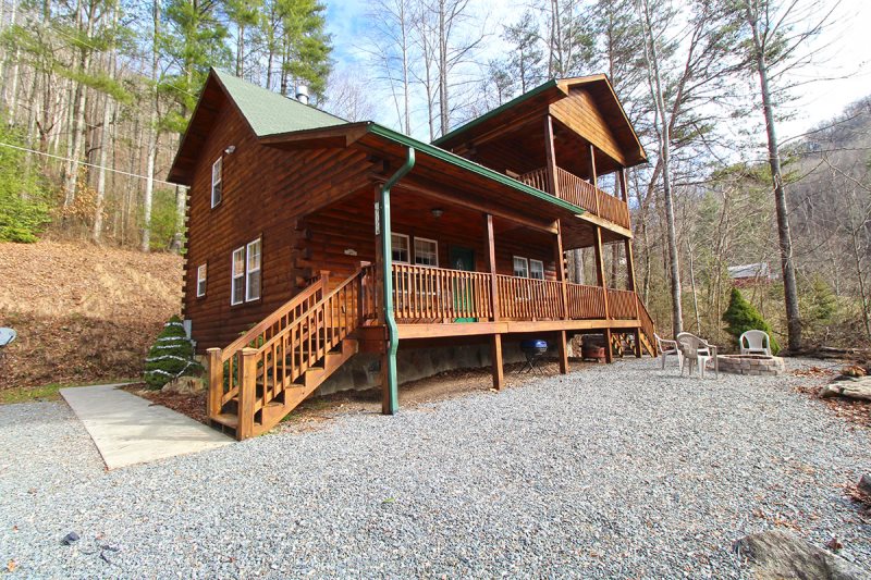 Private Two Bedroom Two Bath Log Cabin Rental Near Bryson City Nc