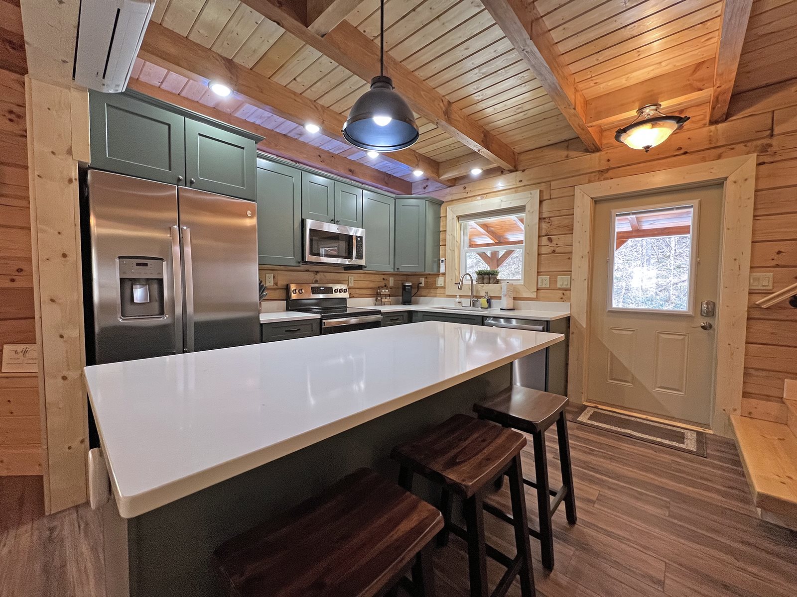 Three Bedroom, Two Bath Creekside Cabin with Wrap Around Covered ...