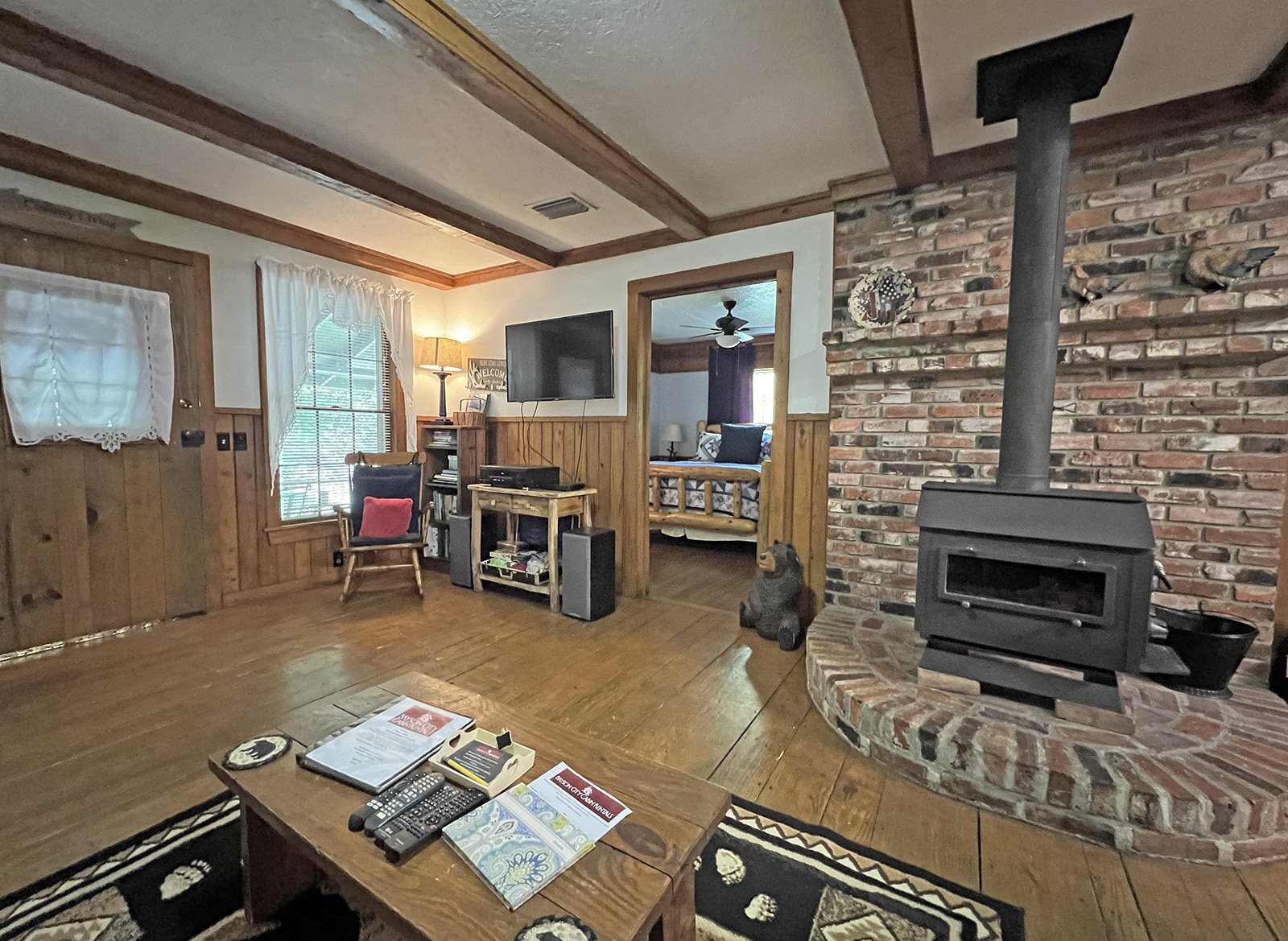 NC Mountain Cabin Rental on Trout Stream Near Bryson City Fishing Cabin