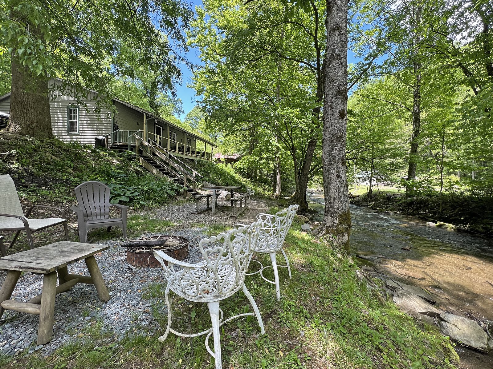 NC Mountain Cabin Rental on Trout Stream Near Bryson City Fishing Cabin