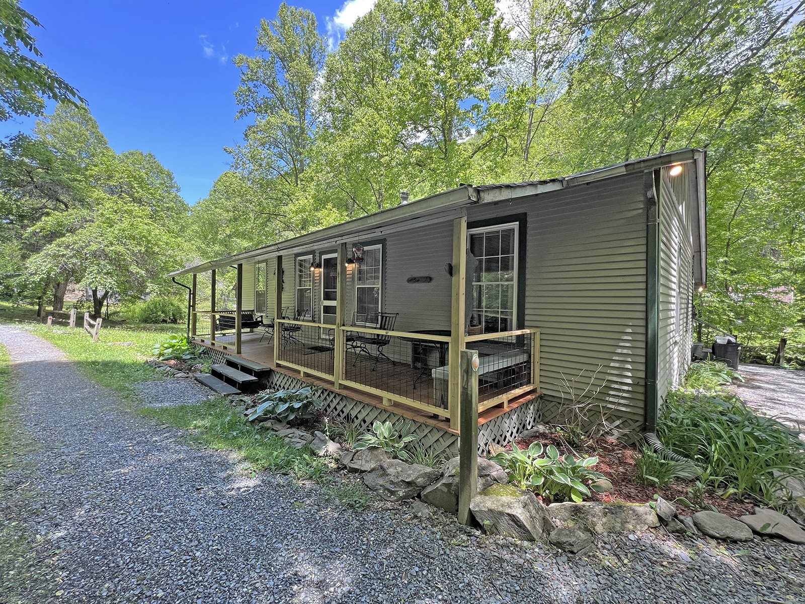 NC Mountain Cabin Rental on Trout Stream Near Bryson City Fishing Cabin
