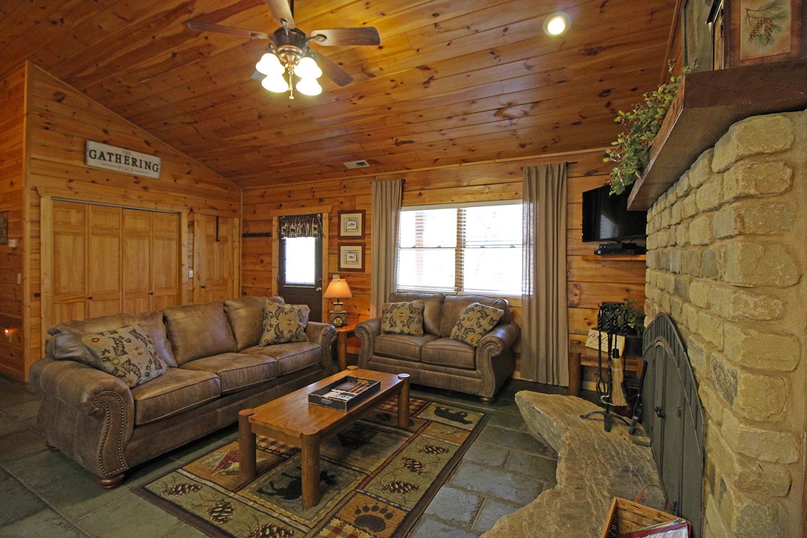 Stocked Trout Creek Fishing Cabin in the Smokies Near Bryson City NC