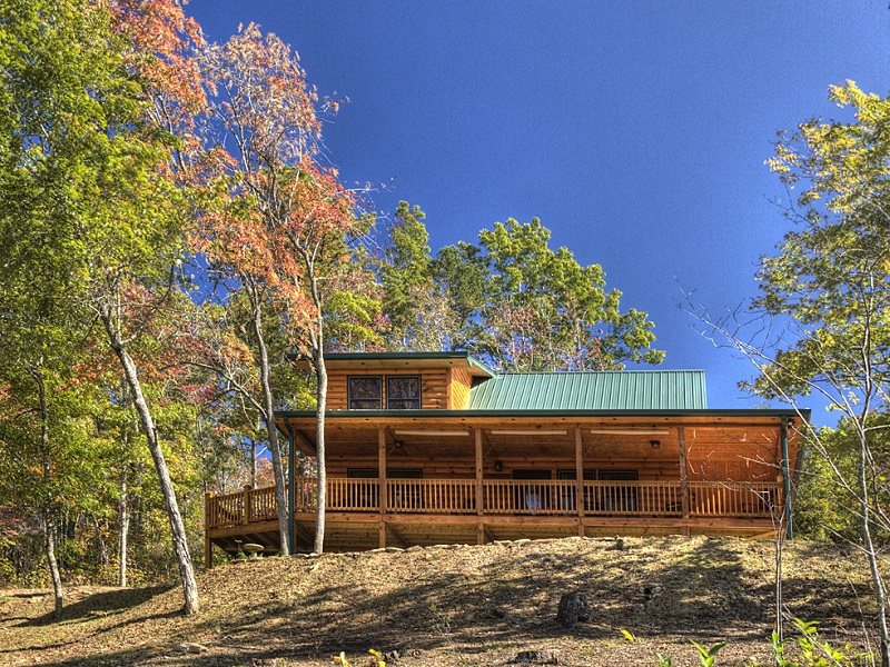 Mountain View Log Cabin Near Bryson City NC & Great Smoky Mountains Railroad