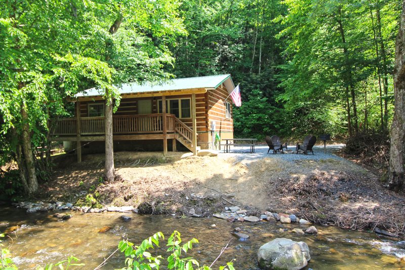 Bryson City | Log Cabin Rental on Creek| North Carolina ...