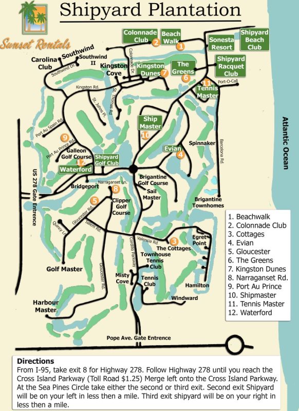 119 The Greens Shipyard Plantation Hilton Head Sunset Rentals