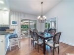 Dining area leading to deck