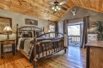 Private balcony off king guest bedroom