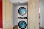 Closet with updated washer and dryer