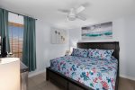 The Guest Bedroom Features a King Size Bed 