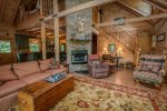 Fightingtown Creek Retreat - North Georgia Cabin Rental - living area