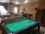 Holly Hill Ocoee River area cabin rental small pool table