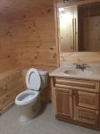 north Georgia cabin rental-New half bath in basement