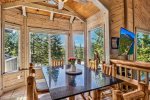 Dining room set with 6 chairs & optional bench.  Plus 4  bar stools. 