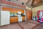  The large seating/kitchen area is wonderful for a full day by the pool