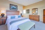 The upstairs master suite offers a haven of serenity, where every detail invites relaxation