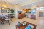 Designed with an open layout, it features comfortable seating, a pull-out sofa, flat-screen Smart TV, ceiling fan, and air conditioning