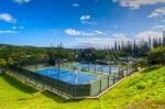 Kapalua Resort`s Troon Tennis Garden features eight tennis courts and ten pickleball courts. Photo Copyright 2019, Dave Sansom