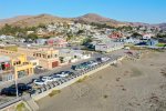 Ideally located, the sand and surf of Cayucos are steps away