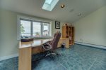 Office with windows out toward the lake