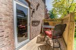 Small, fenced in private deck off the Dining Room
