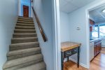 Stairs from the lower level up to the main floor