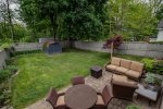 Outdoor patio and fenced in back yard