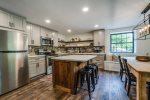 Full Kitchen with handcrafted Island and dining nook
