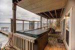 Covered Hot tub patio area