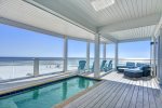 Pool deck and lounge area located on the 2nd floor of Sweet N Salty