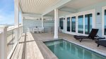 2nd floor back patio with private pool