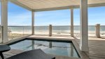 Private beachfront pool