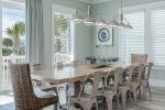 Dining area, seating up to 12 guests. 