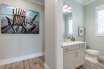 Second floor hall bathroom.