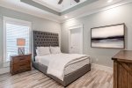 Queen-sized bedroom with en-suite, located on the third floor. 