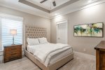 Queen-sized bedroom with en-suite, located on the third floor. 