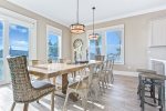 Dining area, seating up to 12 guests. 