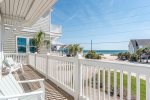 2nd floor fully furnished balcony with beach views