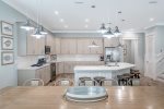 Spacious kitchen/dining area with plenty of seating for everyone