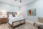 Queen-sized bedroom located on the second floor.