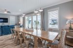 2nd floor dining area with seating for up to 12