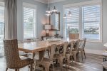 2nd floor dining area with seating for up to 12