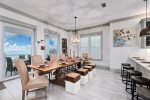 2nd floor dining area with seating for 10