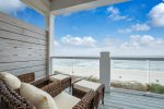 Furnished balconies on all levels