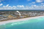 Location of Sun Daze from the beach