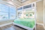 Queen over King bunk bedroom located on the 3rd floor, street side.