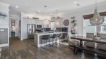 The kitchen is fully equipped with dishes, utensils, cookware, drinkware and everything else in between