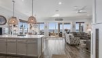 The 2nd floor main living area is an open concept space that comfortably accommodates everyone